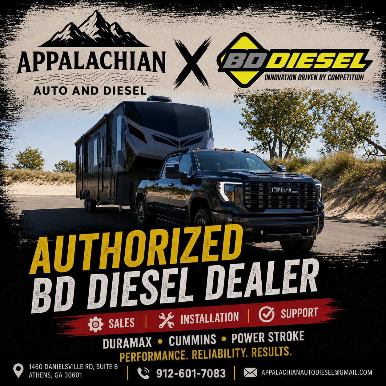 Appalachian Auto & Diesel — authorized BD Diesel dealer for Duramax, Cummins and Power Stroke trucks